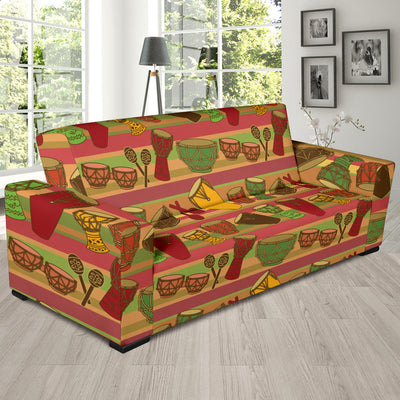 Percussion Pattern Print Design 01 Sofa Slipcover