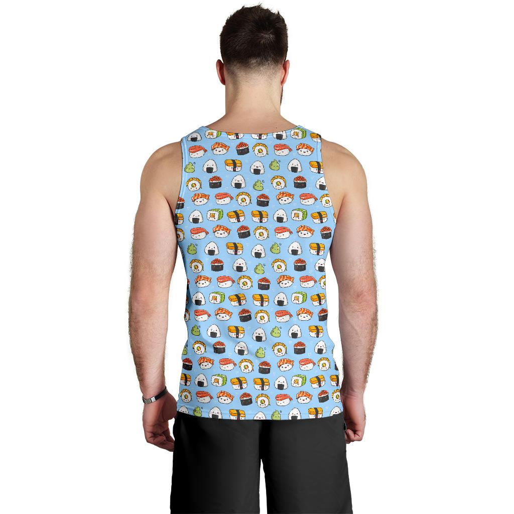 Sushi Cartoon Design Men Tank Top