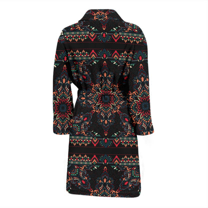Bandana Print Design LKS307 Men Bathrobe