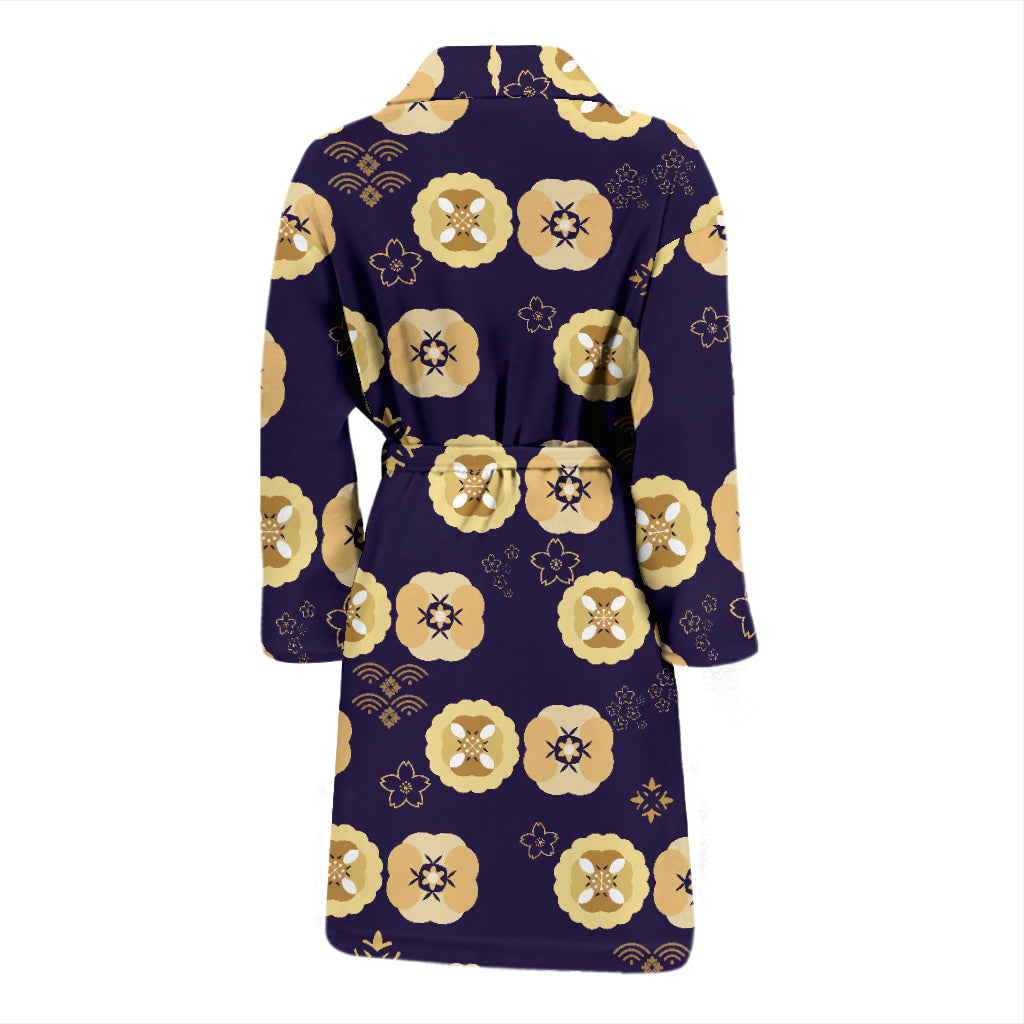 Sakura Print Design LKS303 Men Bathrobe