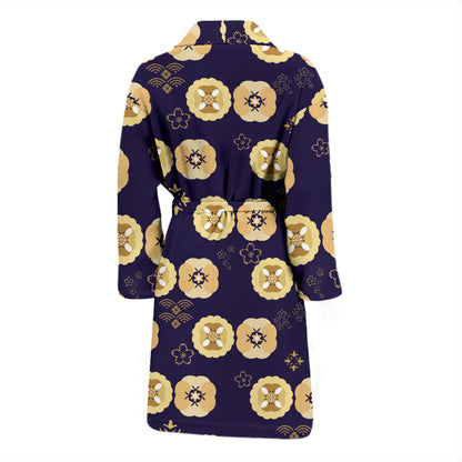 Sakura Print Design LKS303 Men Bathrobe