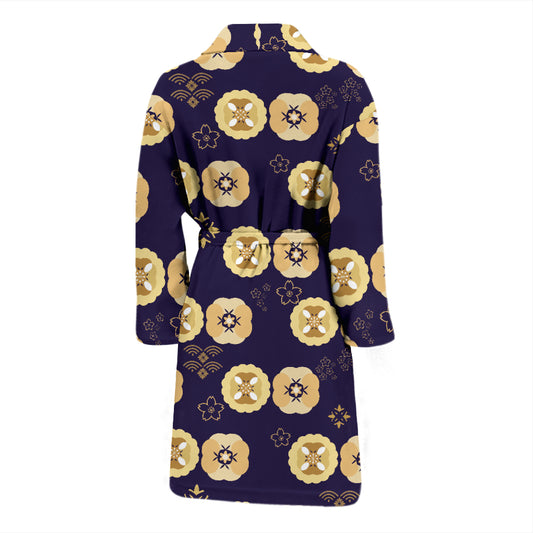 Sakura Print Design LKS303 Men Bathrobe