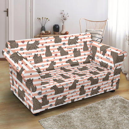 Scottish Terriers Print Design LKS3016 Loveseat Couch Slipcover