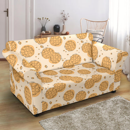 Waffle Print Design LKS303 Loveseat Couch Slipcover