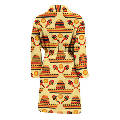 Maracas Print Design LKS403 Men Bathrobe