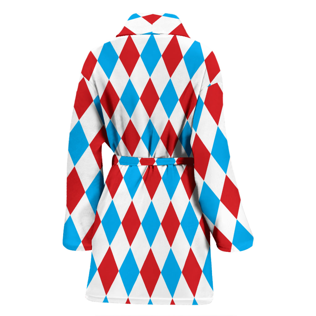 Harlequin Print Design LKS402 Women Bathrobe