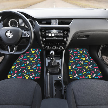 Paw Design Print Car Floor Mats Front Back