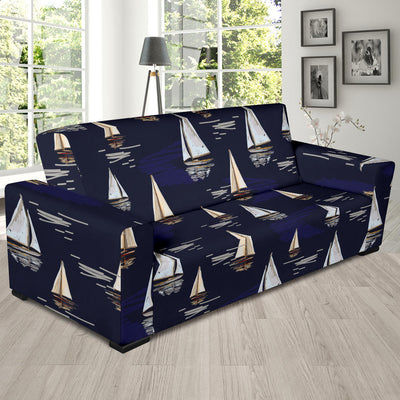 Sailing Ships Pattern Print Design A05 Sofa Slipcover