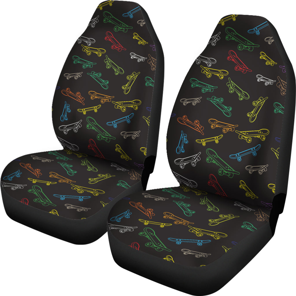 Skateboard Print Design LKS301 Car Seat Covers