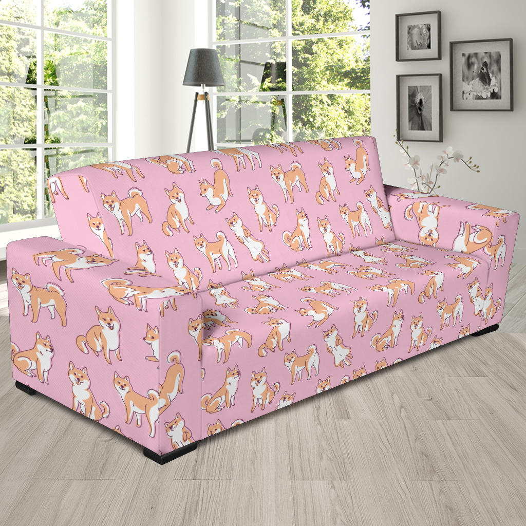 Shiba Inu Print Design LKS303 Sofa Slipcover
