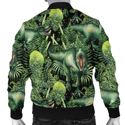 Dinosaur T Rex Print Pattern Men Bomber Jacket