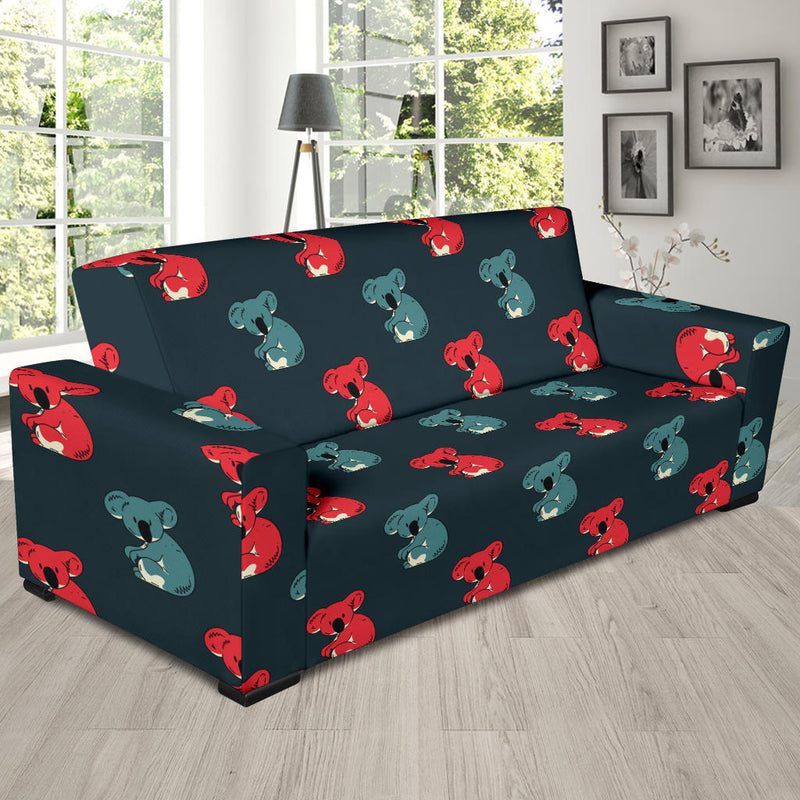 Koala Pattern Print Design 02 Sofa Slipcover