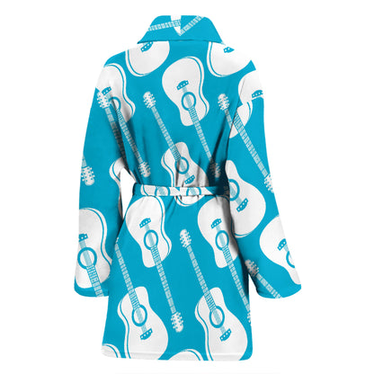 Acoustic Guitar Print Design LKS404 Women Bathrobe