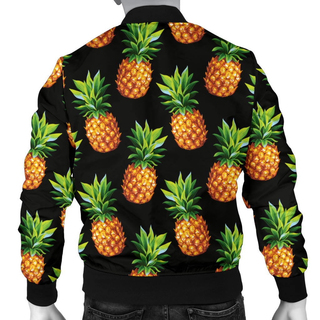 Pineapple Cute Print Design Pattern Men Bomber Jacket