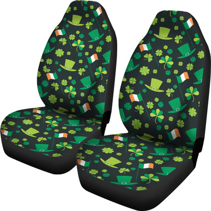 Shamrock Saint Patrick's Day Print Design LKS304 Car Seat Covers