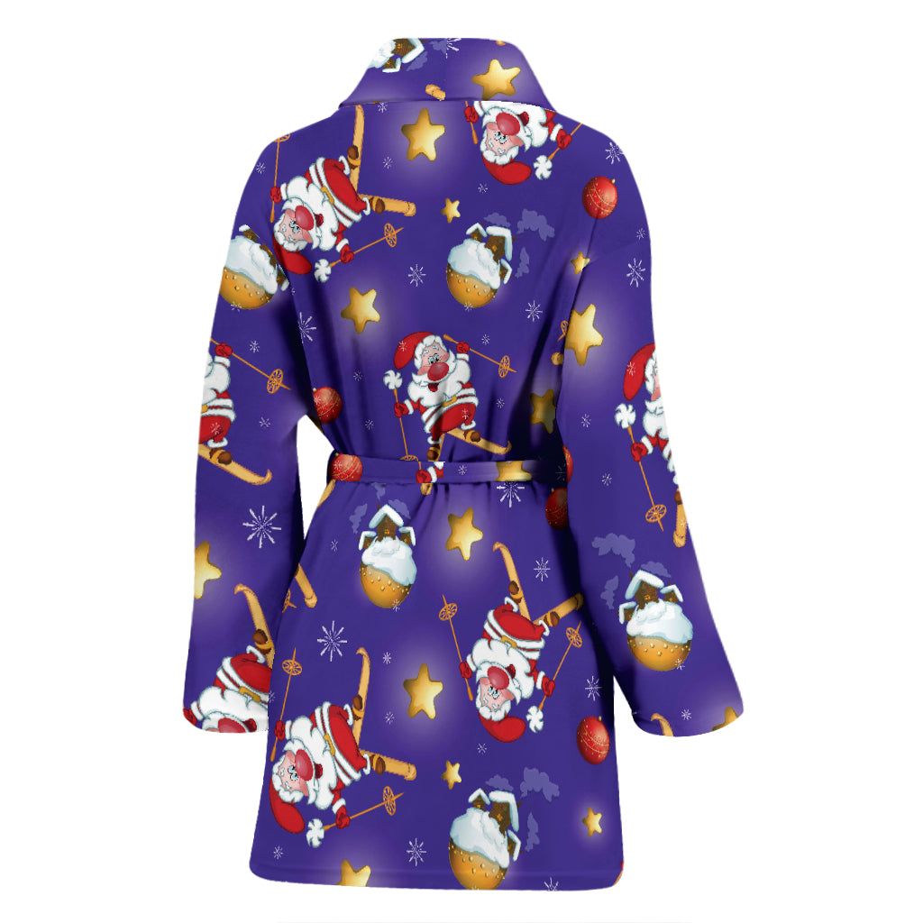 Ski Print Design LKS308 Women Bathrobe