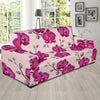 Orchid Pattern Print Design A02 Sofa Slipcover