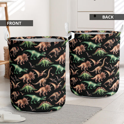 Dinosaur Print Pattern Laundry Basket