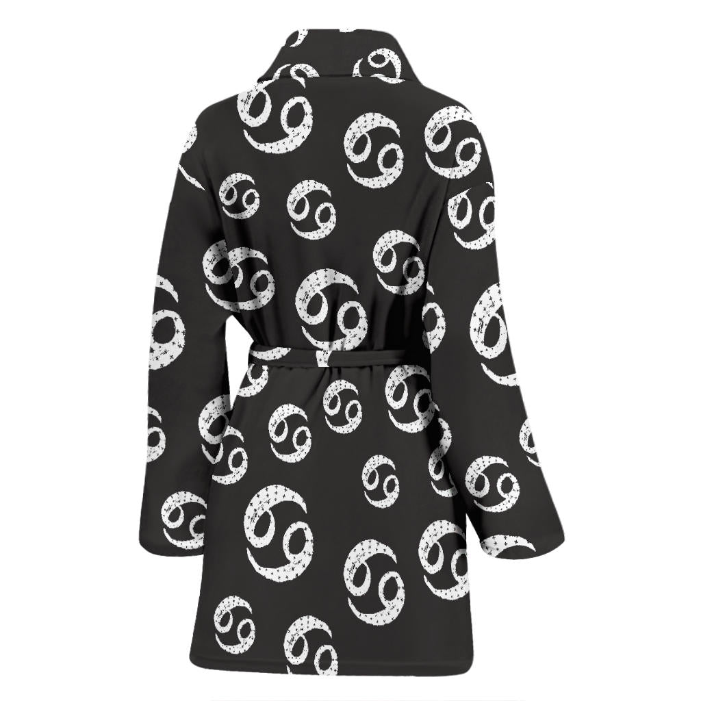 Cancer Zodiac Pattern Print Design 02 Women Bathrobe