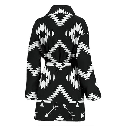 Native Pattern Print Design A04 Women Bathrobe