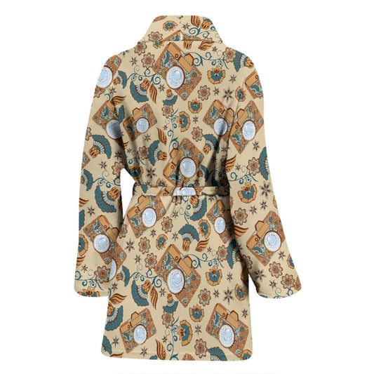 Camera Pattern Print Design 05 Women Bathrobe