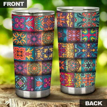 Mandala Style Design Print Tumbler