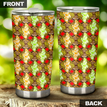 African Classic Print Pattern Tumbler
