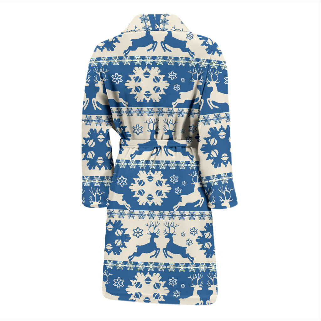 Reindeer Print Design LKS401 Men Bathrobe