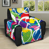 Peace Sign Colorful Pattern Print Design A02 Recliner Cover Protector