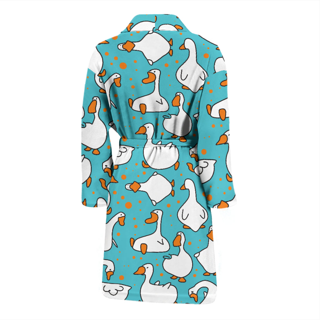 Goose Print Design LKS403 Men Bathrobe