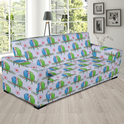 Budgerigar Pattern Print Design 05 Sofa Slipcover