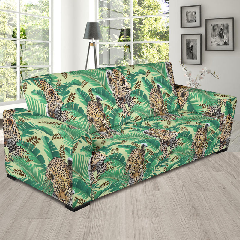 Leopard Pattern Print Design 03 Sofa Slipcover