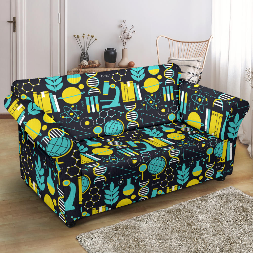 Science Print Design LKS301 Loveseat Couch Slipcover