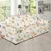 Beach Themed Pattern Print Design 05 Sofa Slipcover