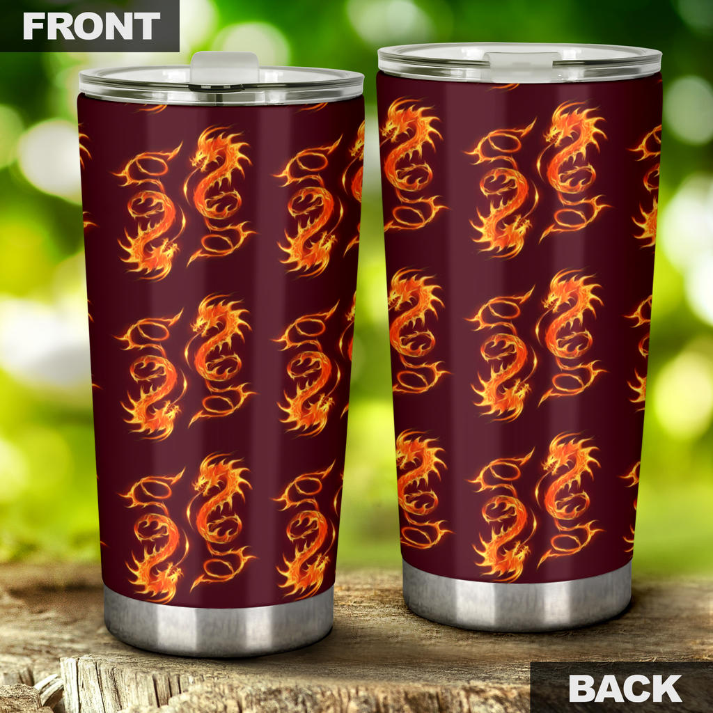 Dragons Fire Design Tumbler