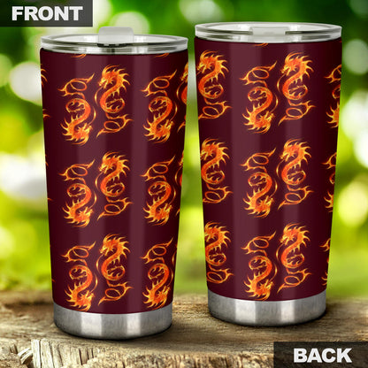 Dragons Fire Design Tumbler