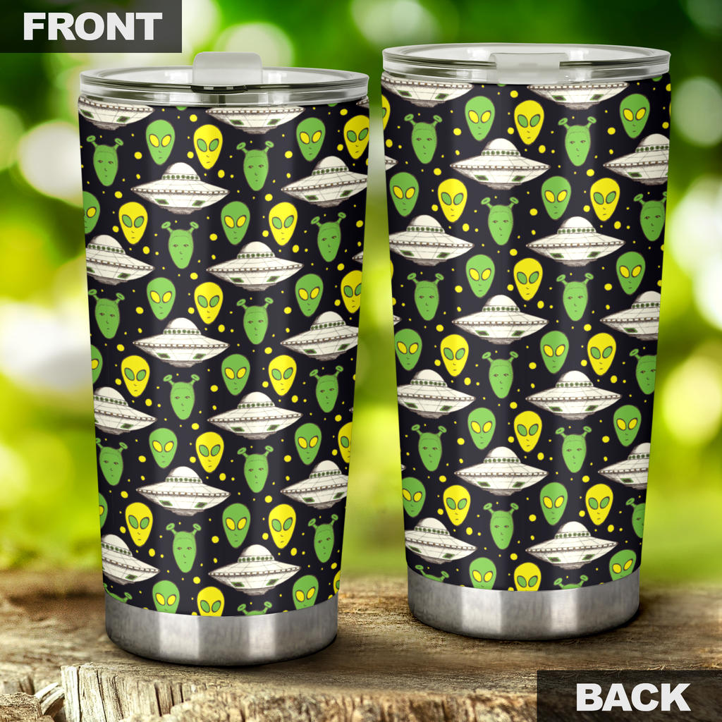 Alien UFO Pattern Tumbler