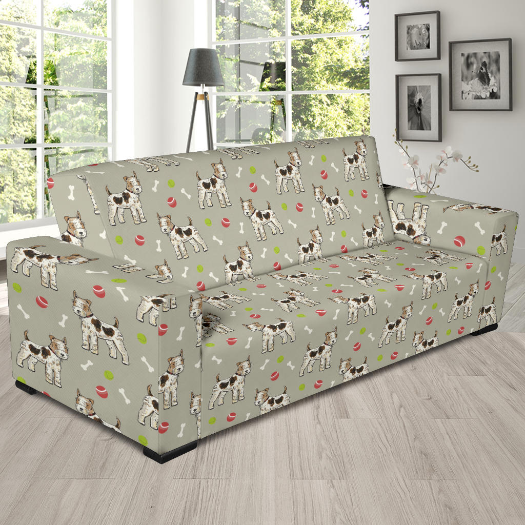 Toy Fox Terriers Print Design LKS301 Sofa Slipcover
