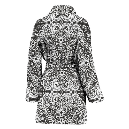 Bandana Print Design LKS309 Women Bathrobe