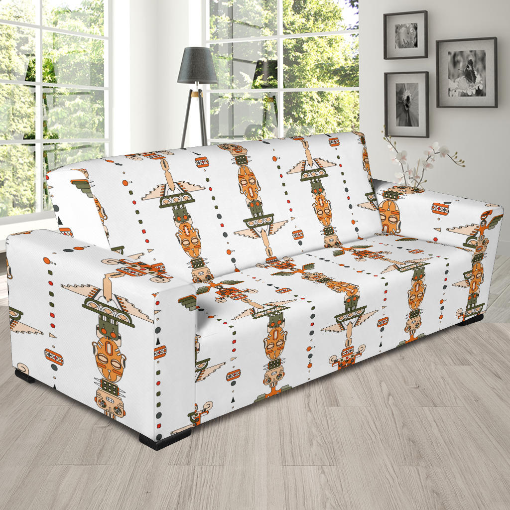 Totem Print Design LKS302 Sofa Slipcover