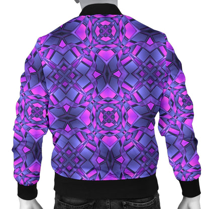 kaleidoscope Pattern Print Design Men Bomber Jacket