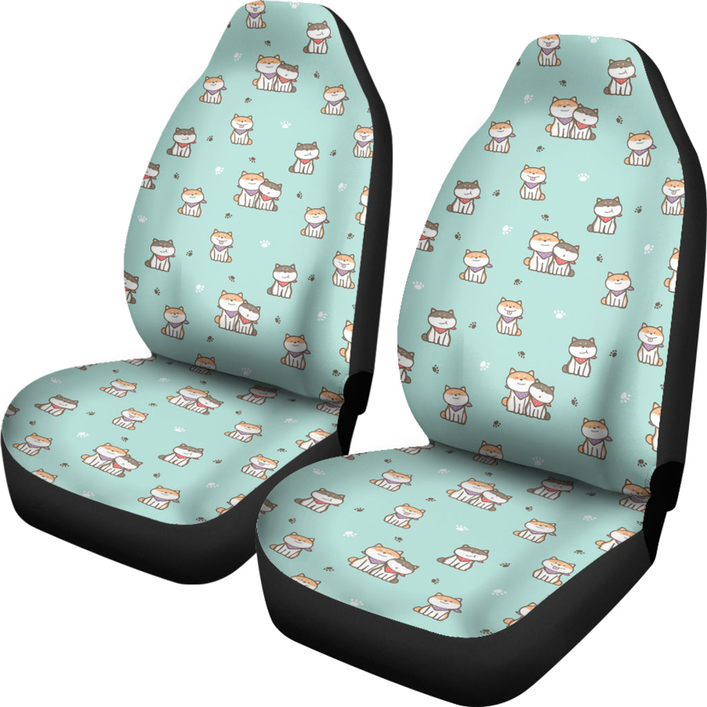 Shiba Inu Print Design LKS302 Car Seat Covers