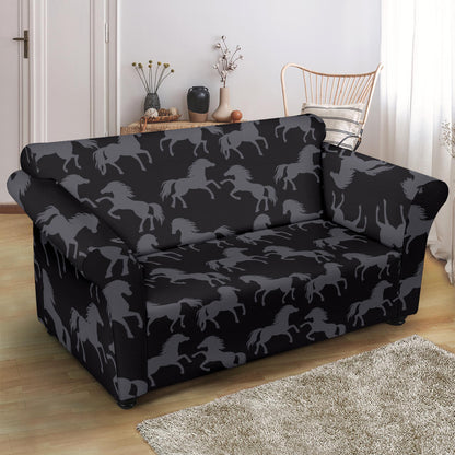 Horse Print Design LKS305 Loveseat Couch Slipcover