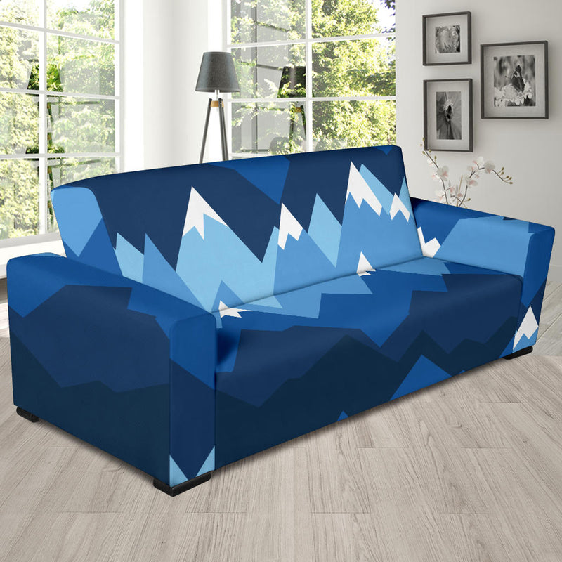 Mountain Pattern Print Design 04 Sofa Slipcover