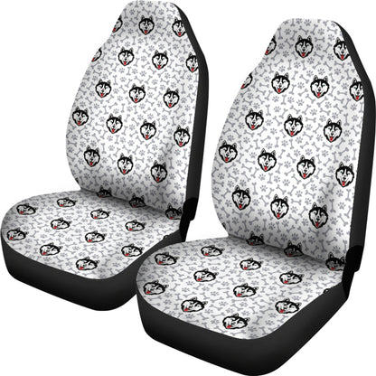 Siberian Huskies Print Design LKS305 Car Seat Covers