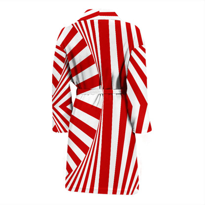 Vortex Print Design LKS304 Men Bathrobe