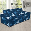 Manta Ray Pattern Print Design 02 Sofa Slipcover