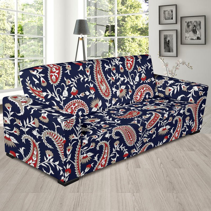 Paisley Pattern Print Design A05 Sofa Slipcover