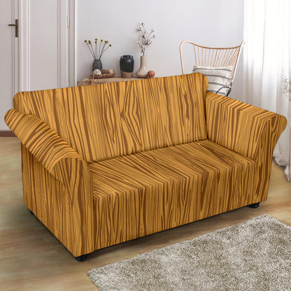 Wood Texture Print Design LKS301 Loveseat Couch Slipcover