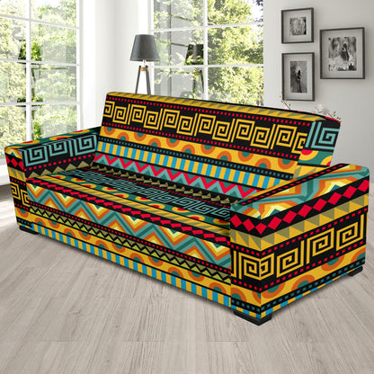 African Pattern Print Design 03 Sofa Slipcover